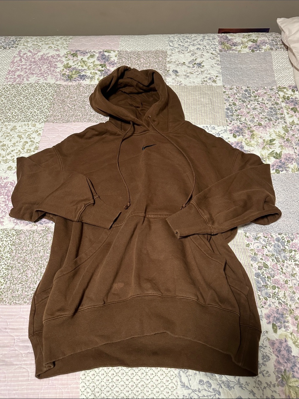 Nike Women's Brown Hooded Sweatshirt